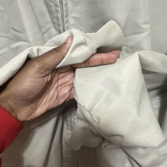 Vintage Ozark Trail Bomber Style Tan/Khaki Jacket Pockets Plaid Lined Size XXL - Picture 6 of 12